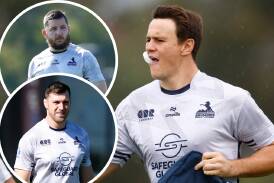 Tom Hooper, right, Connal McInerney, top, and Nick Frost are back in the Brumbies' starting side.
