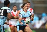 Nicho Hynes inspired NRL leaders Cronulla to a 10-point win over the Dragons. (HANDOUT/NRL PHOTOS)